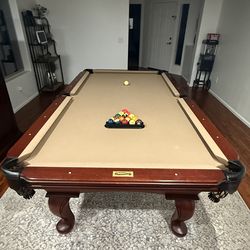 Connelly Pool Table - Great Condition - Tan Felt
