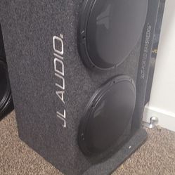 JL Audio 2 12" Subs In Slot-ported Basswedge Box