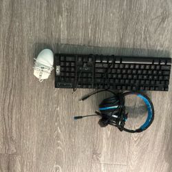 Keyboard, Mouse “wired”, And Headphones