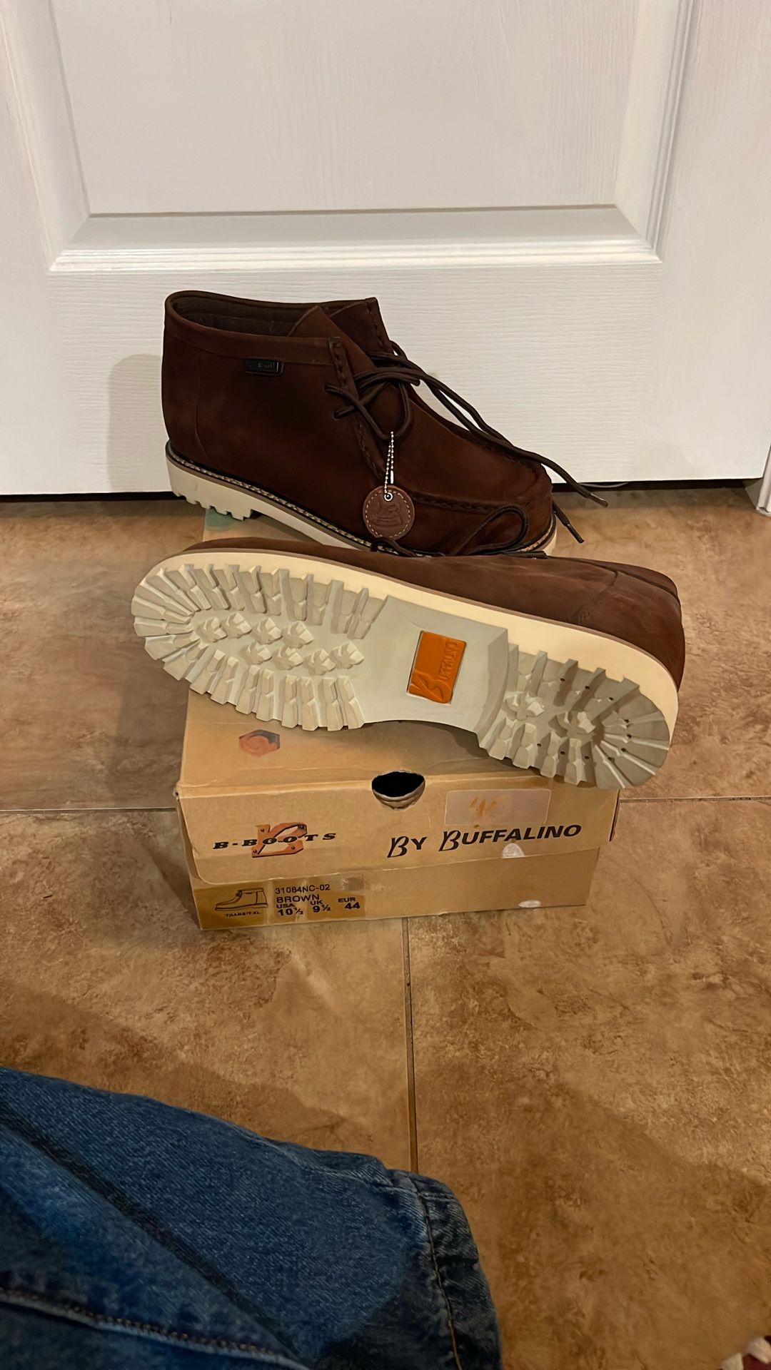  Men’s B-Boots By Buffalino Size 10.5 Brown 