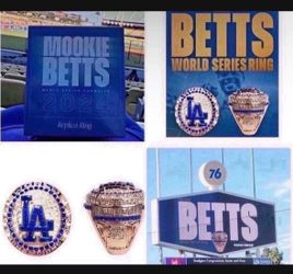 MOOKIE BETTS 2024 WORLD SERIES RING SGA LOS ANGELES DODGERS 8/25/25