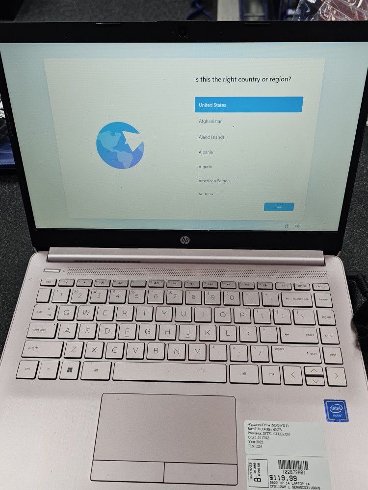 2022 HP 14 Laptop. ASK FOR RYAN. #102872801