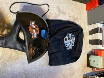 Never Used Harley Davidson Motorcycle Helmet Size M with Dustbag. Brand New.