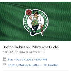 Bucks vs Celtics (Christmas Day Game)