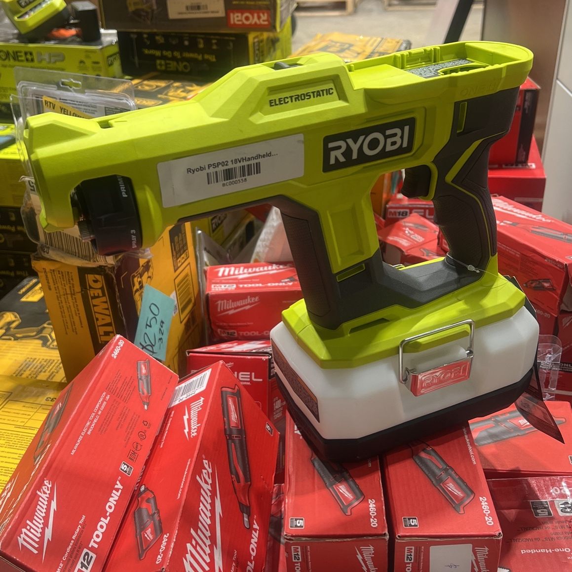 Ryobi PSP02B ONE+ 18V Cordless Handheld Electrostatic Sprayer (Tool Only- Battery and Charger NOT Included)