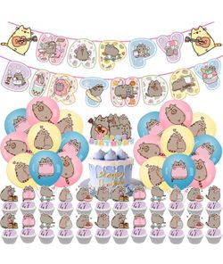 Pusheen Cat Party Decorations Kit