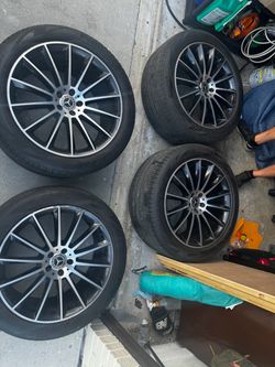 Mercedes-Benz Multi-Spoke Wheels with Tires Set of 4 AMG OEM