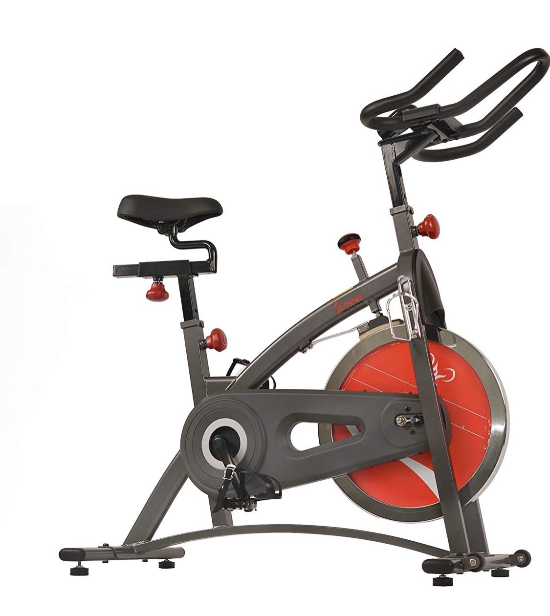 Sunny Health & Fitness Indoor Exercise Bike with Digital Display and 40 LB Flywheel