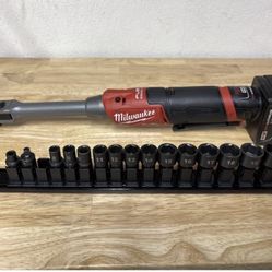 Milwaukee Cordless 1/4 in. - 3/8 in. Extended Reach Ratchet 