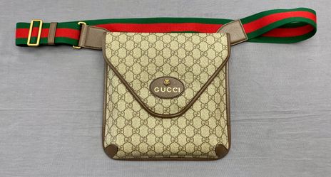 Gucci GG Supreme Canvas Web Strap Messenger Shoulder Bag A039B07644