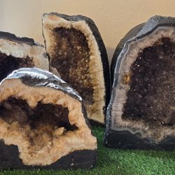 Amethyst citrine geodes