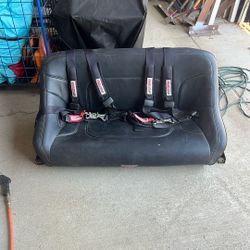 1-Cerullo Seat & 2- 3 Point Racing Harness
