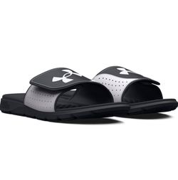 Under Armour Men's UA M Ignite Pro SL Black White Slides NWOB (contact info removed)-003 Sz 18