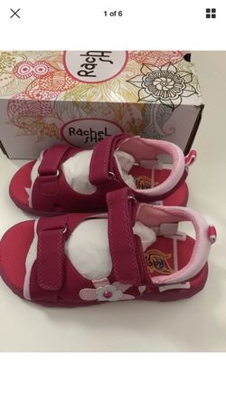 Brand New Rachel toddler slide sandals Fuschia