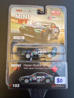 Mini GT Nissan skyline R32 diecast car