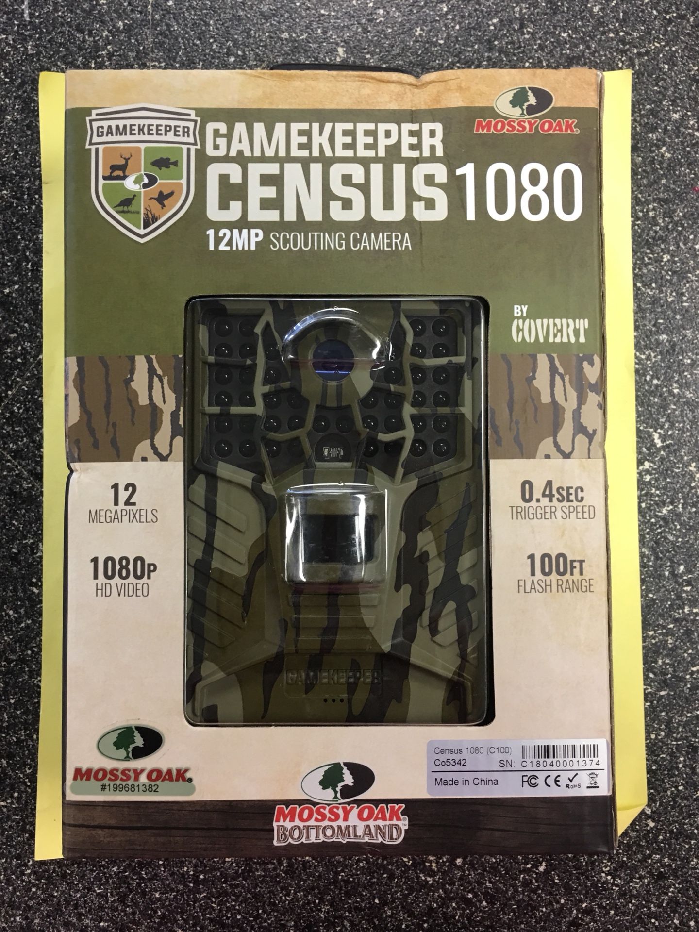 Mossy Oak Gamekeeper Census 1080 12MP 1080P Scouting Camera: NEW!