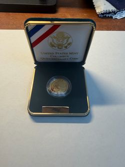 United States Mint Columbus Quincentenary Gold Coin