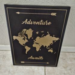 Adventure Awaits Wall Picture Canvas Art 