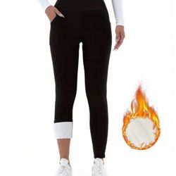 Women's Ultra-Warm Fleece-Lined Leggings - Plush Thermal Interior, Soft Stretch Fabric, For The Cold