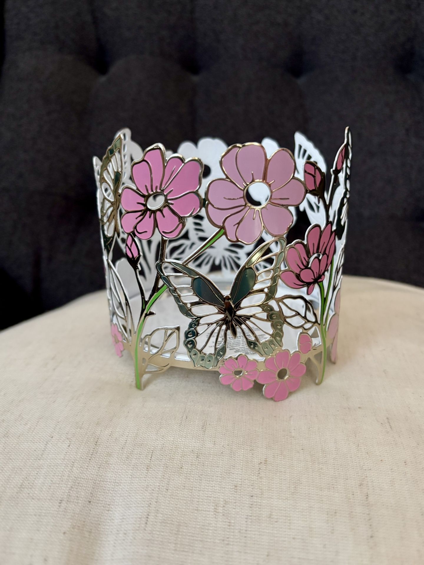 Butterflies In The Garden 3-wick Candle Holder π¦