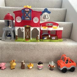 Fisher Price Little People Farm With Animals & Truck. Farm Has Sounds & Lights ($25)