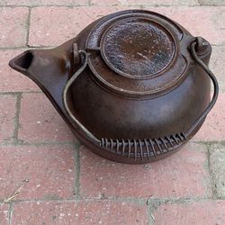Old Cast Iron Kettle 