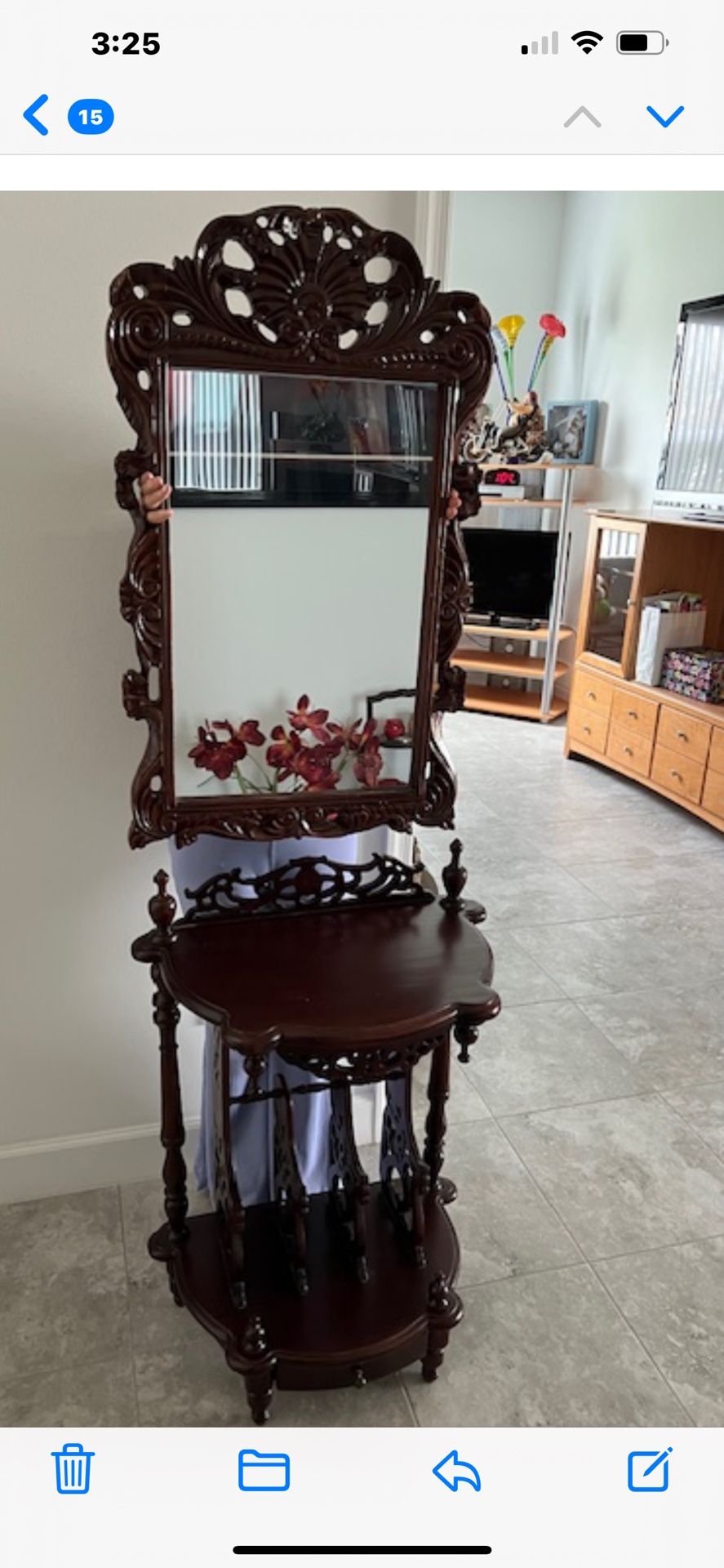 Hall Table And Mirror