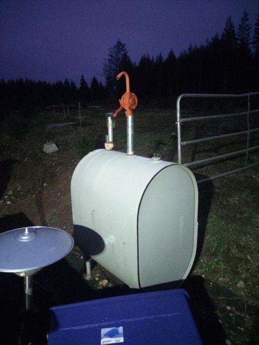 Diesel Tank With New Pump