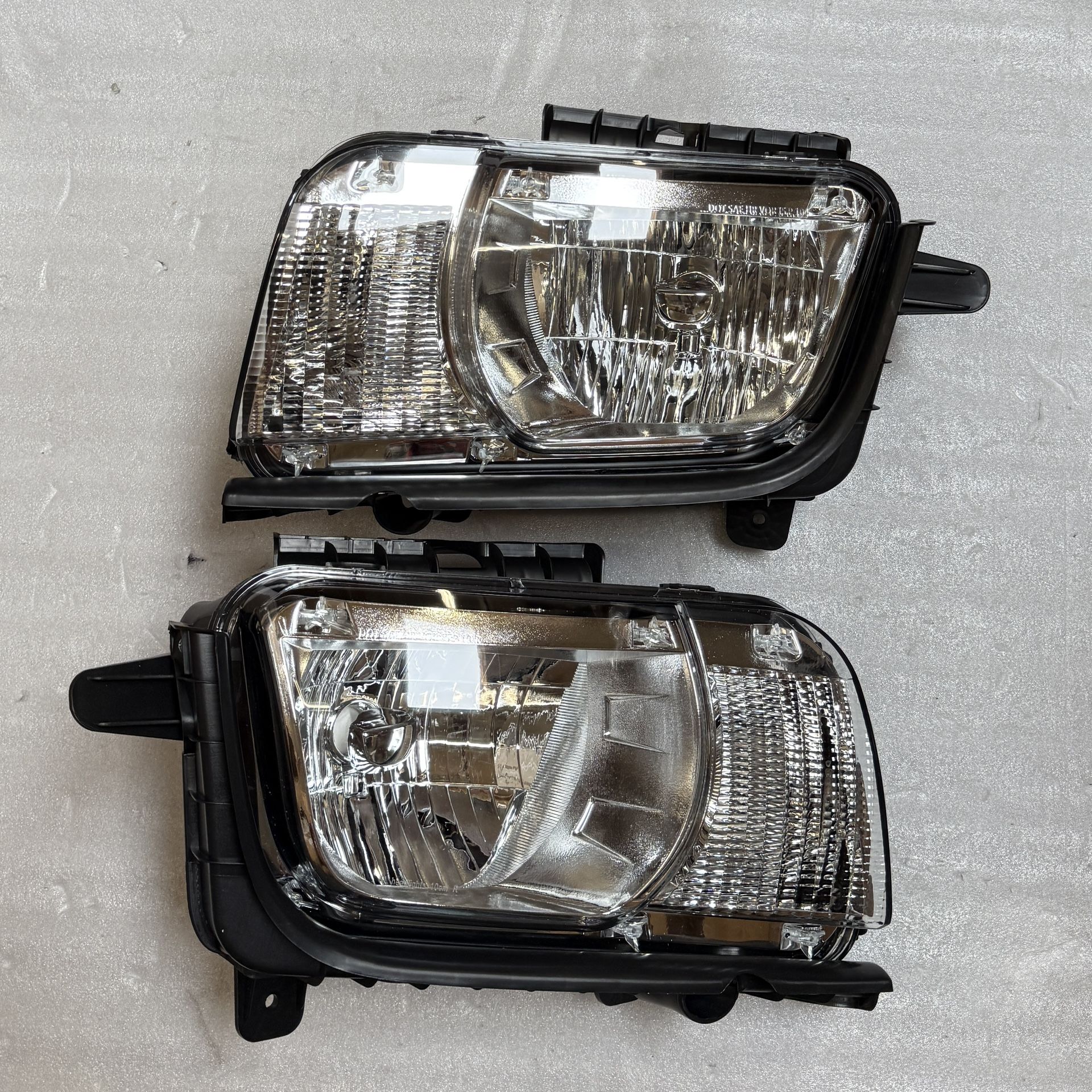 Pair 2010 2011 2012 2013 Chevy Camaro Halogen Headlights Headlamps Left Right Side