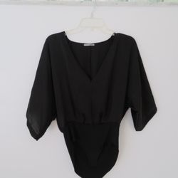 Zara Black Bodysuit Size Small