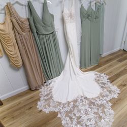 Eddy K 2023 Fit And Flare Wedding Dress Bridal Size 10