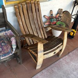 Wine Barrel Chair Oak 