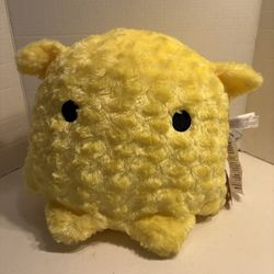 BRAND NEW Yellow Curly Mendako UFO Plush 12” Soft Toy Gift