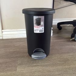 Small Black Trash Can