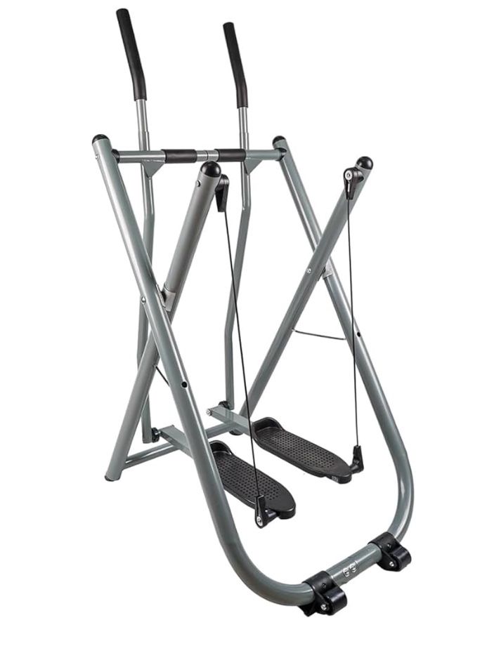 😀 Total Body Fitness Workout Exercise Elliptical Machine Glider, Low Impact Air Walk Cross Trainer Supports 250-300lbs with Low-Impact Design for Hom
