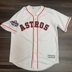 Majestic Houston Astros Jose Altuve #27 2017 World Series MLB Jersey Men’s M  100% authentic. Signs of wear. Good condition.   This product is a Men's