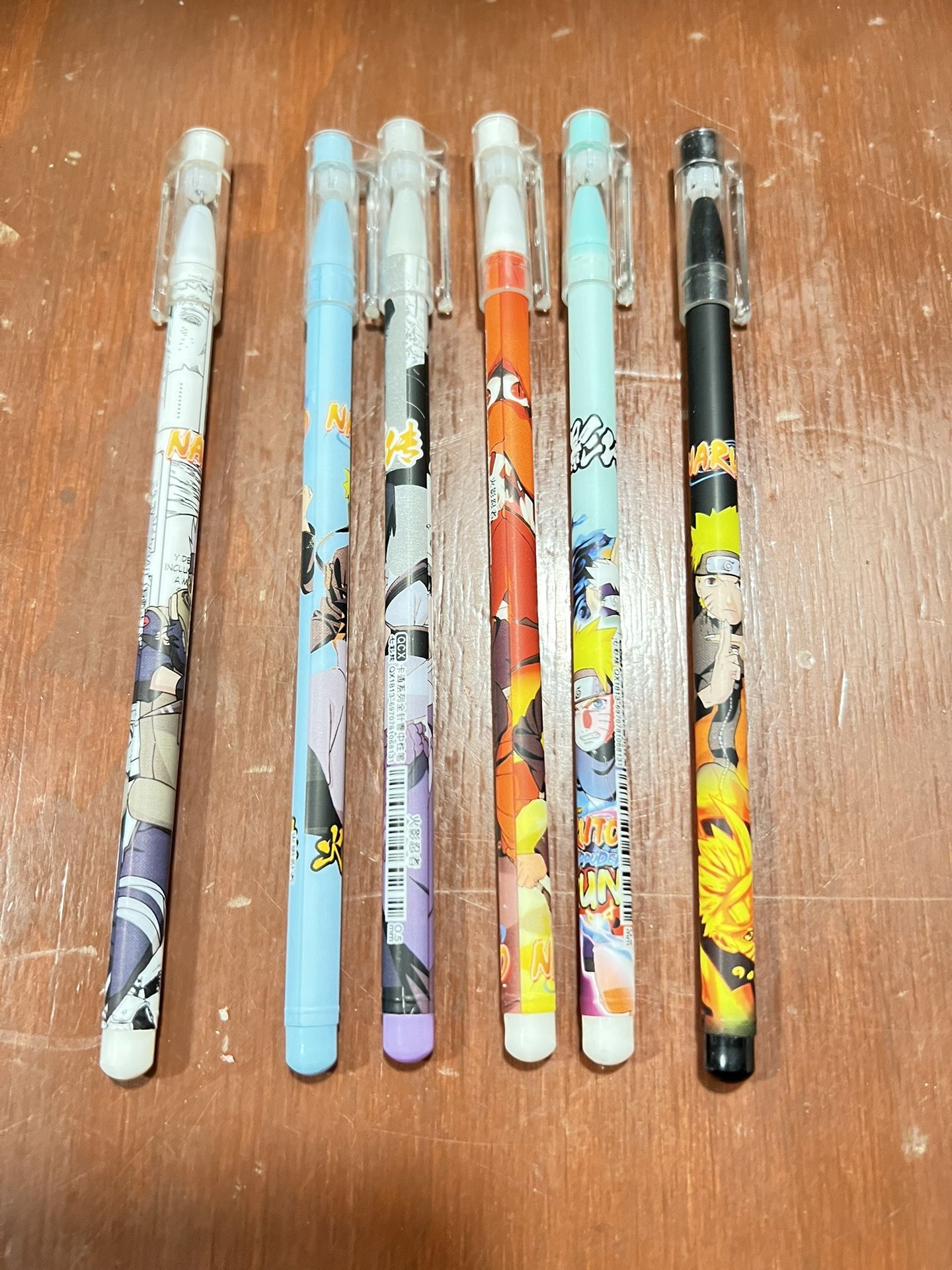 Naruto fine liner pens 6 pieces