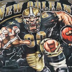 New Orleans Saints Football Button Down Shirt XL 