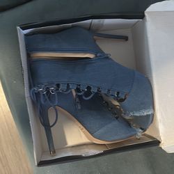 Jean Pea- Toe Booties | 8.5 W