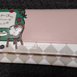 Radley London DOG CAFE Large Wallet Clutch NEW