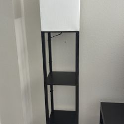 Color Changing Lamp With Shelving 