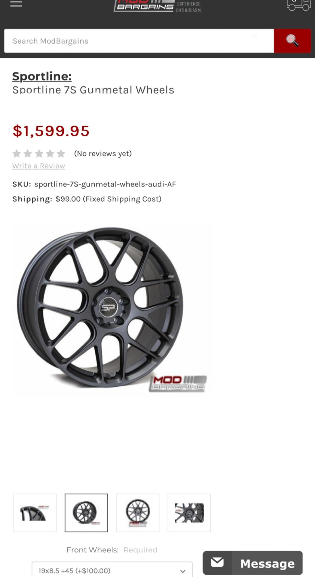 Sportline 7S 19” Wheels