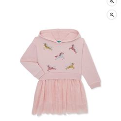 365 Kids from Garanimals Girls Sweatshirt Dress, Sizes 4-10