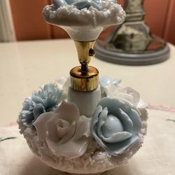 Unique Vintage Porcelain Perfume Bottle 