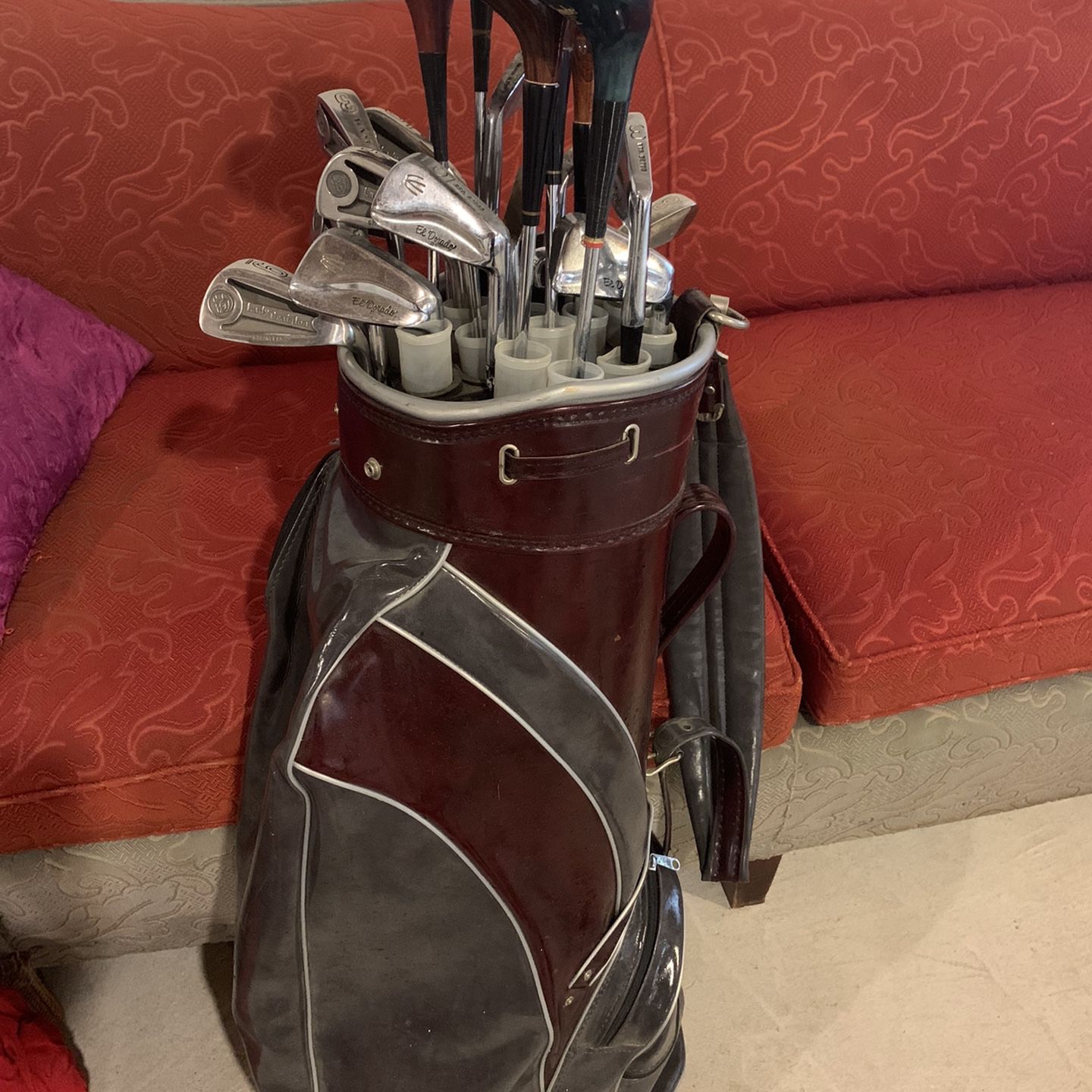 Vintage Golf Clubs with Bags  Vintage golf clubs, Golf bags