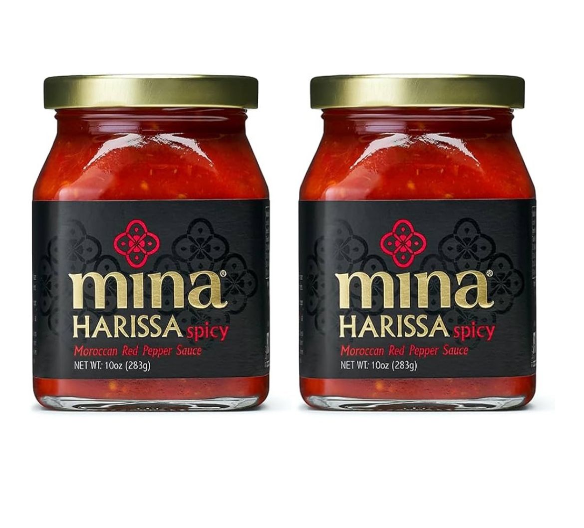 Mina Harrisa MILD Moroccan Red Pepper Sauce 2 Pack