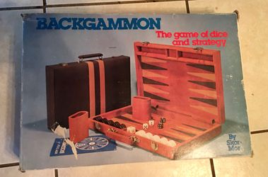 VINTAGE BACKGAMMON GAME - NEW IN ORIGINAL BOX