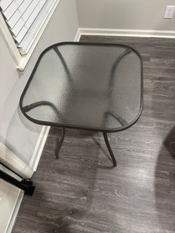 Glass top table