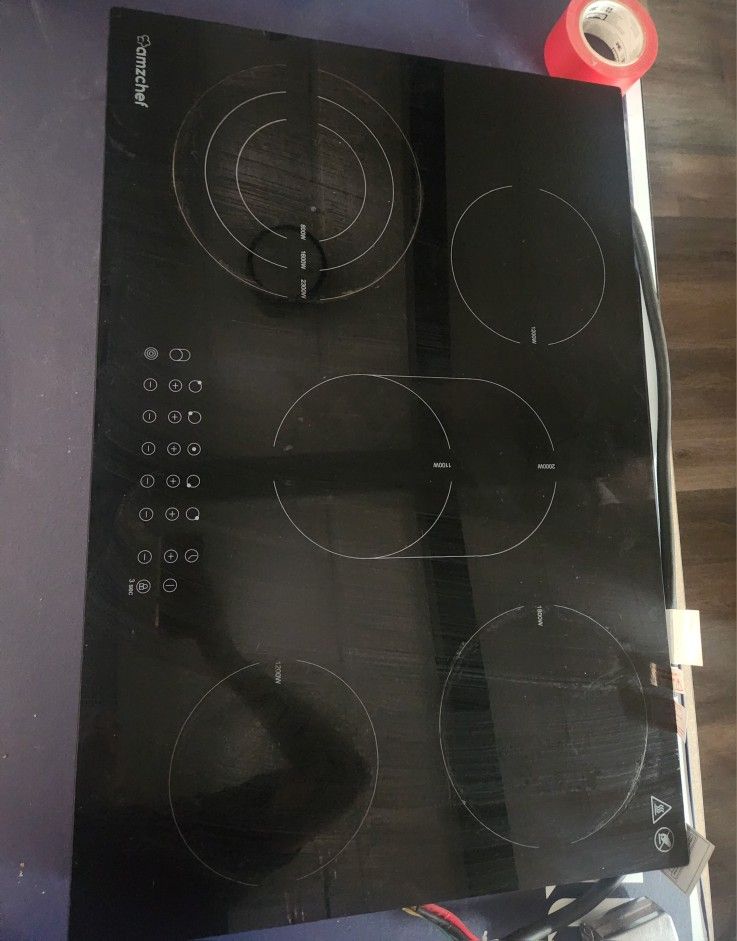 Electric Cooktop 5 Burners