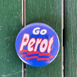 Vintage 1992 Go Perot collectible campaign button